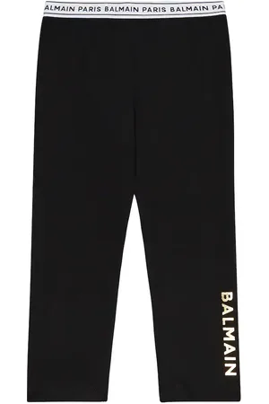 Balmain Baby - Leggings in jersey con logo