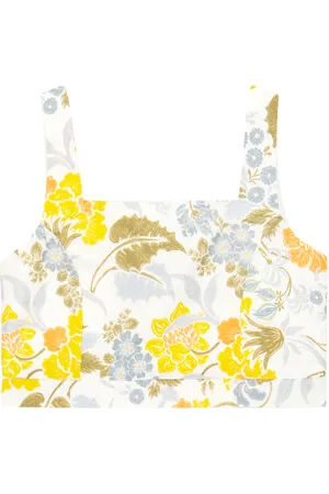 The New Society Top Gianni in lino e cotone con stampa