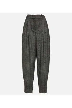 Stella McCartney Pantaloni gessati in lana