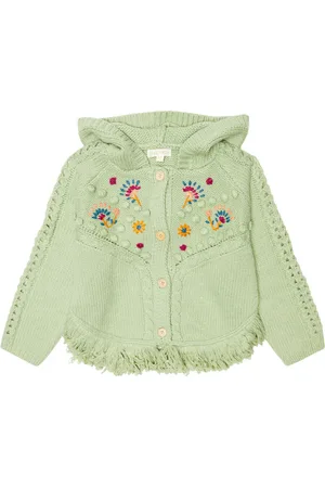 Louise Misha Cardigan Clara con cappuccio e ricami