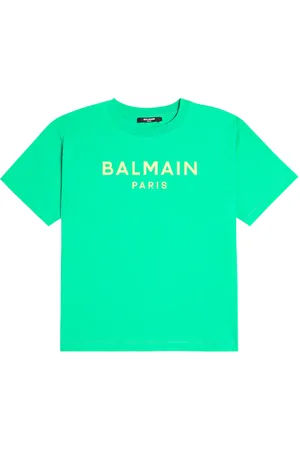 Balmain T-shirt in jersey di cotone con logo