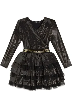 Balmain Abito con balze