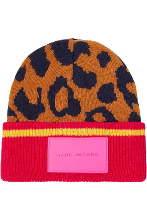Marc Jacobs Berretto a coste con stampa leopardata
