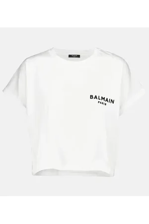 Balmain T-shirt in cotone con logo