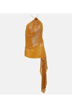 Victoria Beckham Top in lamé