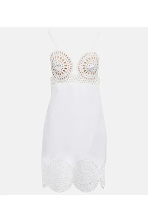 Stella McCartney Miniabito in misto cotone con occhielli
