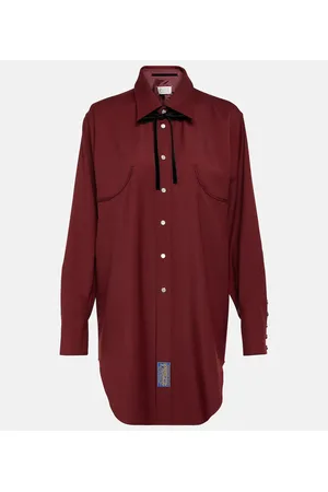Maison Margiela Camicia reversibile in gabardine di lana