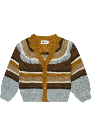 Molo Cardigan Gail in misto lana a righe