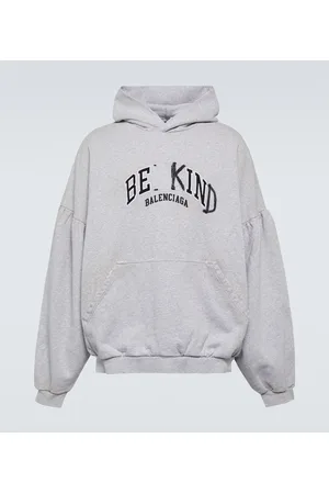 Balenciaga Felpa in pile di cotone con cappuccio