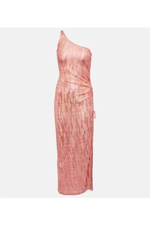 Missoni Abito lungo monospalla in jacquard