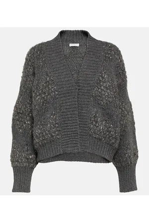 Brunello Cucinelli Cardigan in lana, cashmere e seta