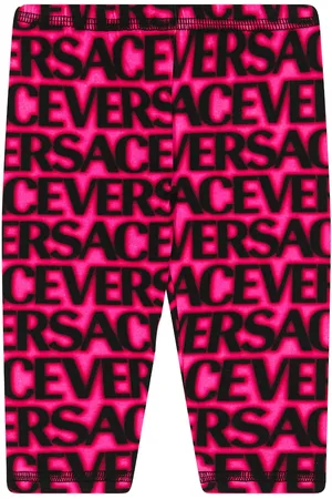 VERSACE Baby - Leggings in misto cotone con logo
