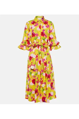 Carolina Herrera Abito chemisier in cotone con stampa