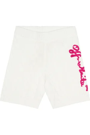OFF-WHITE Shorts in cotone a trecce con logo