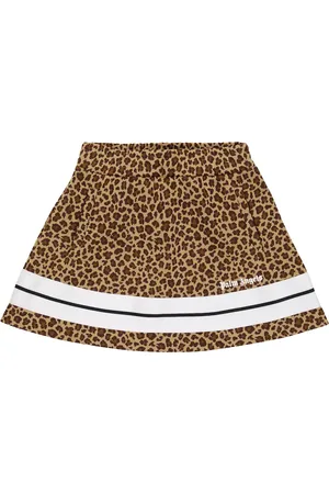 Palm Angels Gonna sportiva con stampa leopardata