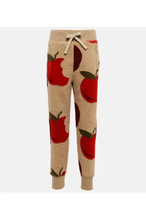 J.W.Anderson Pantaloni sportivi in pile con stampa