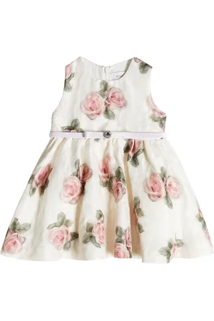 MONNALISA Baby - Abito in broccato floreale