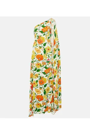 Stella McCartney Abito lungo monospalla in cady
