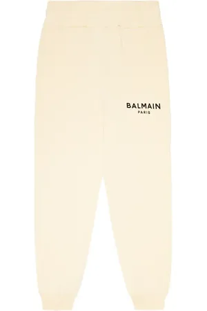 Balmain Pantaloni sportivi in cotone con logo