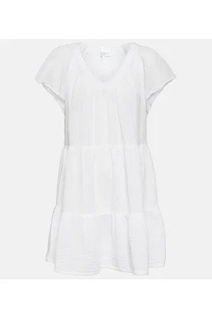 Velvet Miniabito Eleanor in cotone a balze