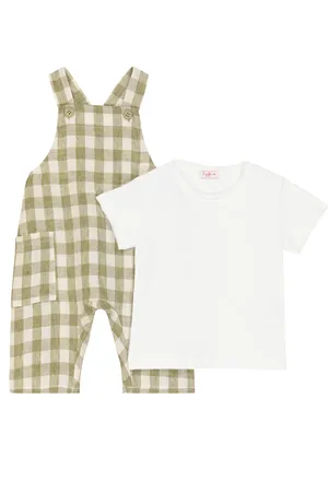 Il gufo Baby - Salopette e T-shirt