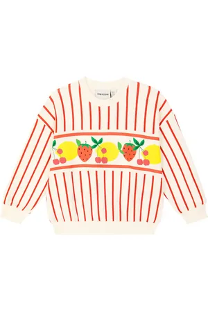 Mini Rodini Felpa Fruit Stripe in cotone