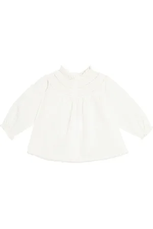 BONPOINT Baby - Blusa Jelexi in cotone con pizzo
