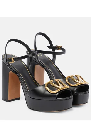 VALENTINO GARAVANI Sandali con platform VLogo in pelle