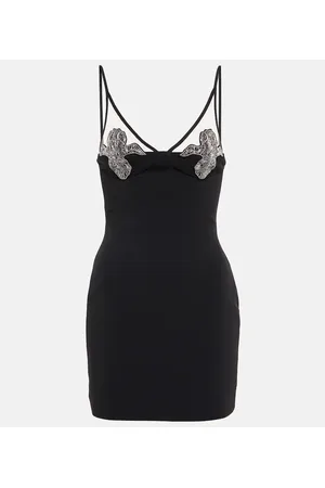DAVID KOMA Miniabito con mesh