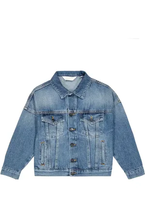 Palm Angels Giacca di jeans con logo