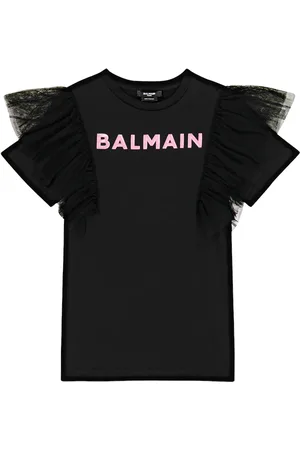 Balmain Abito chemisier in jersey di cotone