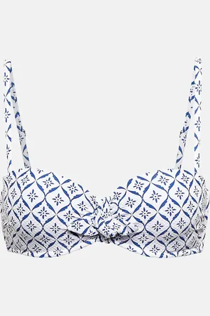 Heidi Klein Top bikini a fascia Capri con stampa