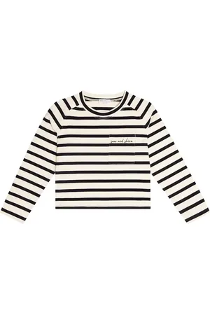 Brunello Cucinelli Top in misto cotone a righe