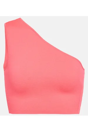 Victoria Beckham Top cropped monospalla VB Body