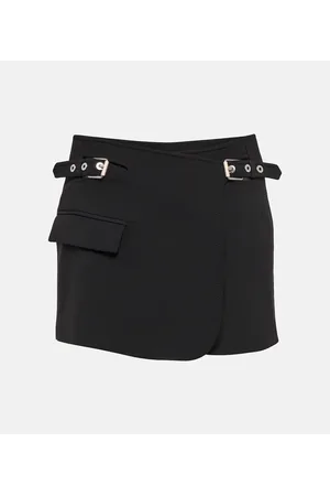 DION LEE Minigonna a portafoglio Interlock in misto lana