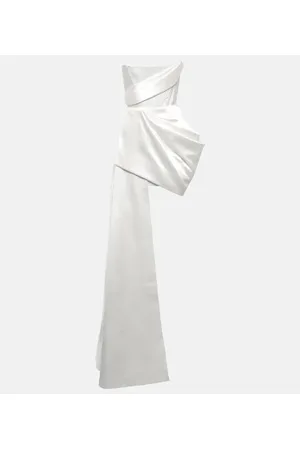 ALEX PERRY Bridal - Abito Blair in crêpe di cotone e seta