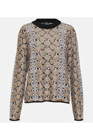 Balmain Pullover in jacquard con stampa