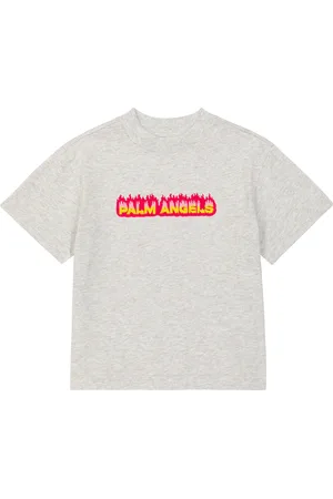 Palm Angels T-shirt in jersey di cotone con logo