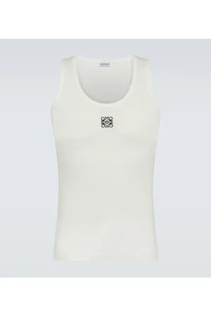Loewe Tank top Anagram in jersey di misto cotone