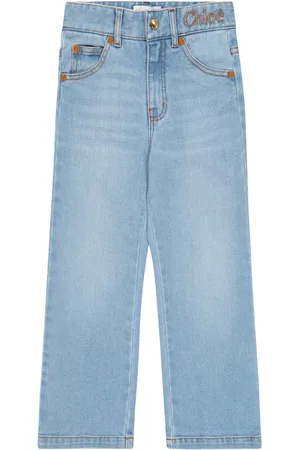 Chloé Chloé Kids Jeans regular con ricamo
