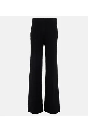 Chloé Chloé Pantaloni flared in lana a vita alta