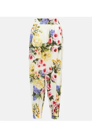 Dolce & Gabbana Pantaloni tapered in popeline di cotone