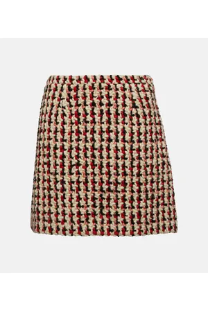 Etro Minigonna in tweed di misto lana