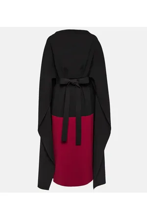 Roksanda Abito midi in crêpe con mantella
