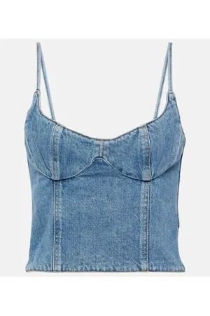 MAGDA BUTRYM Bustier di jeans