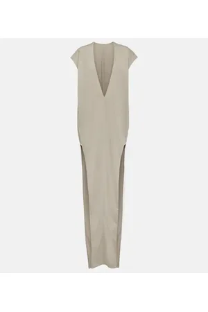 Rick Owens Abito lungo Arrowhead in cotone