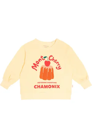 Tiny Cottons Felpa Mont Cherry in jersey di cotone