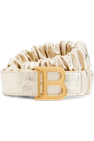 Balmain Cintura in pelle con logo