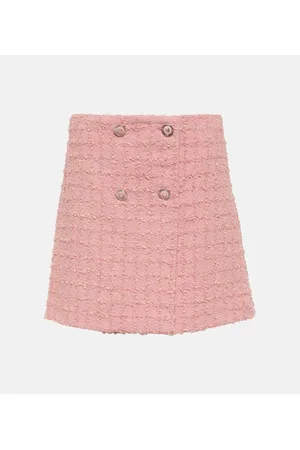 VERSACE Minigonna in tweed di misto lana bouclé