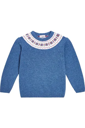 La Coqueta Pullover Fair Isle in misto lana con intarsi